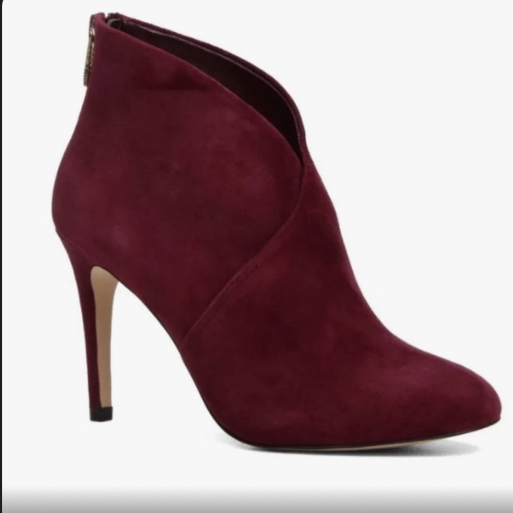 Gently used Aldo Cessi booties in burgundy